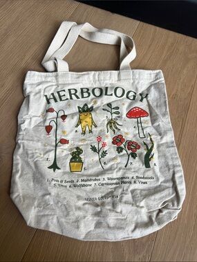 Herbology (Harry Potter) Graphic Canvas Tote Bag - Natural